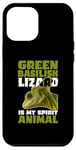 iPhone 12 Pro Max Green Basilisk Lizard Is My Spirit Animal Herpetologist Case