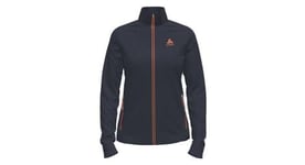 Polaire femme odlo full zip berra bleu fonce