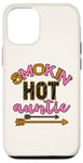 Coque pour iPhone 12/12 Pro Smoking Hot Aunt Jaune Rose Femme Sexy Aunt