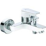 Ideal Standard Tyria Mitigeur Bain-Douche Mural avec Plage de dépose Blanc/Chrome Economie d’eau Certifié NF BC157HO