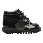 Kickers Kids' Hi Boots, Black Patent