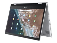 Asus Chromebook Cx1 Cx1400fka-Ec0133 - 180-Graders Hengseldesign - Intel Celeron - N4500 / Inntil 2.8 Ghz - Chrome Os - Uhd Graphics - 4 Gb Ram - 32 Gb Emmc - 14" Berøringsskjerm 1920 X 1080 (Full Hd) - Wi-Fi 6 - Transparent Sølv