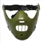 Infinity Gauntlet Hannibal Lecter Mask The Silence of The Lambs Resin Horrible Killer Movie Mask Green