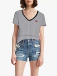 Levi's The Perfect Logo V-Neck Stripe T-Shirt