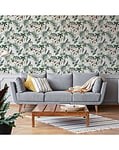 Superfresco Easy Adilah White Tropical Floral Wallpaper