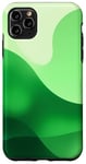 Coque pour iPhone 11 Pro Max Design abstrait vert art minimaliste