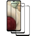 [2 pièces] Verre Trempé Samsung Galaxy A12 6.5", [Couverture Complète] Film Protection écran en Verre Trempé Résistant Dureté 9H -