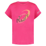 Asics Kids Unisex Logo Pink T-Shirt - Size 12Y