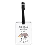 Yes I Have A Rat For A Pet No It Isn't Gross Visual Luggage Tag Suitcase Bag