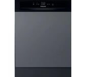 HOTPOINT H3B L626 B UK Full-size Semi-Integrated Dishwasher, Black