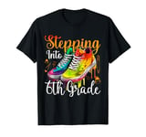 Stepping Into 6th Grade Back To School First Day Of School T-Shirt