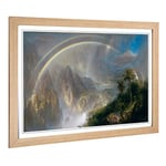 Big Box Art Framed Print of Frederic Edwin Church Rainy Season in The Tropics Design | Wall Art Picture| Home Decor for Kitchen, Living Room, Bedroom, Hallway, Oak, A2 / 24.5x18 Inch / 62x45cm