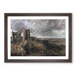 Big Box Art John Constable Hadleigh Castle, The Mouth of The Thames Framed Wall Art Picture Print Ready to Hang, Walnut A2 (62 x 45 cm)