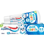 Aquafresh Milk Teeth Baby Toothpaste 0-2 years, Toddler Toothpaste for Infants, Gentle care for Milk Teeth, 50ml