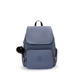 Kipling City Zip liten ryggsekk Blue Lover