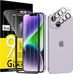 Kit De 6, 3 X Verre Trempé Pour Iphone 14 Plus (6,7 Pouces) Et 3 X Protection Caméra Arrière - Kit Outil D'installation Facile - Anti Rayures - Ultra Résistant-Hd Transparent