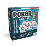 La Ducale - Poker Junior - Apprendre à jouer au poker - Jeu de cartes enfant et famille - 2 à 6 joueurs - Dès 6 ans - Fabriqué en France, Bleu