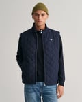 Gant Mens Quilted Windcheater Vest - Blue - Size 4XL