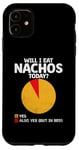 Coque pour iPhone 11 Will I Eat Nachos Today Nacho Mexican Food Nacho Cinco De Mayo