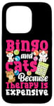 iPhone 15 Pro Bingo Player Cat Bingo And Cats Because Therapy Is Expensive Case