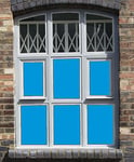 The Window Film Company Suitable for Home or Office Installation Solid Colour Ocean 4252 Window Film, Blue, 1220 mm x 1 M