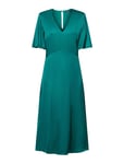 Satin Midi Dress Green Esprit Collection