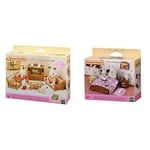 Sylvanian Families Comfy Living Room Set Semi-Double Bed