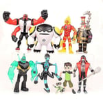 Ben 10 Actionfigur 9 st 5\" PVC Dockset Leksak Modell"