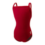 Speedo Maillot de Course Endurance + Solide Flyback Training Suit, Femme, 819016-600, Rouge foncé, 34