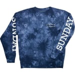 T-shirt à Manches Longues Sunday Rockwell Box Bleu Tie-Dye XXL en Coton Odyssey