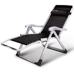 BSJZ Chaises Pliantes de Jardin Chaise-lit Robuste à gravité zéro avec Chaise Longue inclinable en Creux Transat en Acier pour Patio, véranda, Jardin ou Chaise longu