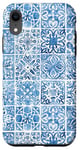 iPhone XR Vintage Porcelain Mediterranean Blue Tile Watercolor Mosaic Case