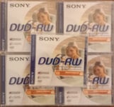 5 mini DVD-RW SONY  1.4 GB/GO  8 cm  pour camescope neufs