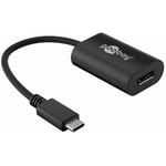 Wentronic 38530 - usb-c - DisplayPort - Mâle/Femelle - 0,2 m - Noir - Goobay