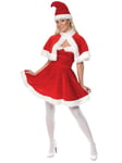 Smiffys Costume de Mère Noël, Rouge, avec robe, cape et bonnet