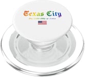 Texas City Gothic Design Lgbtqai+ rainbow Version PopSockets PopGrip pour MagSafe