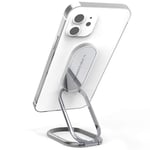 VAWcornic Phone Ring Holder, 540° Dual Direction Rotating Metal Phone Stand Phone Grip for Smartphone(iPhone, Samsung, HUAWEI), Tablet, Kindle, Switch Lite, Compatible with Magnetic Car Mount, Silver