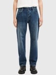 AllSaints Reid Straight Fit Denim Jeans, Blue Indigo