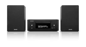 Denon CEOL N12DAB all-in-one system with CD player, DAB/FM radio, HDMI ARC and HEOS® Built-in - Black