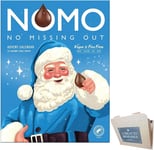 NOMO Christmas Chocolate Advent Calendar - 24 Creamy Choc Drops - Vegan & Free &