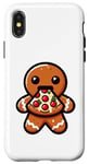 iPhone X/XS Gingerbread Man Animal Eating Pizza Margherita Meal Foodies Case