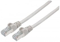 Intellinet Network Patch Cable, Cat7 Cable/Cat6A Plugs, 10m, Grey, Copper, S/FTP, LSOH / LSZH, PVC, RJ45, Gold Plated Contacts, Snagless, Booted, Lifetime Warranty, Polybag - Cordon de...