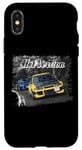 Coque pour iPhone X/XS CP9A Racing CAR jaune vs bleu