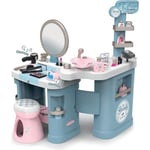 SMOBY - My Beauty Center - Coiffeuse et Institut de Beauté pour enfant - 32 accessoires réalistes avec fonctions sonores et lumières