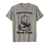 Funny North Pole Book Club Polar Bear Bookworm Christmas T-Shirt