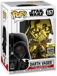 Figurine Funko Pop - Star Wars 6 : Le Retour Du Jedi N°157 - Dark Vador - Chromé Or (37639)