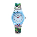 Audi Adui 3202000900 Montre pour Enfant Motif Robot Bleu Clair