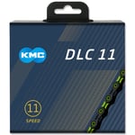 KMC DLC 11 Black/Green 118L cycle bike chain