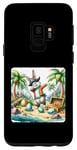 Coque pour Galaxy S9 Lapin de Pâques pirate à la recherche d'un trésor. île