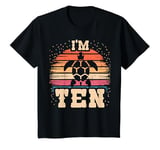 Youth Tortoise 10 Year Old Birthday Boy Girl 10th Turtle Birthday T-Shirt